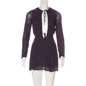 Reformation polka dot print spring dress